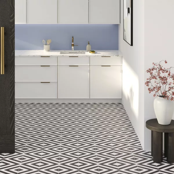 Suelos laminados Black & White Pattern Tile