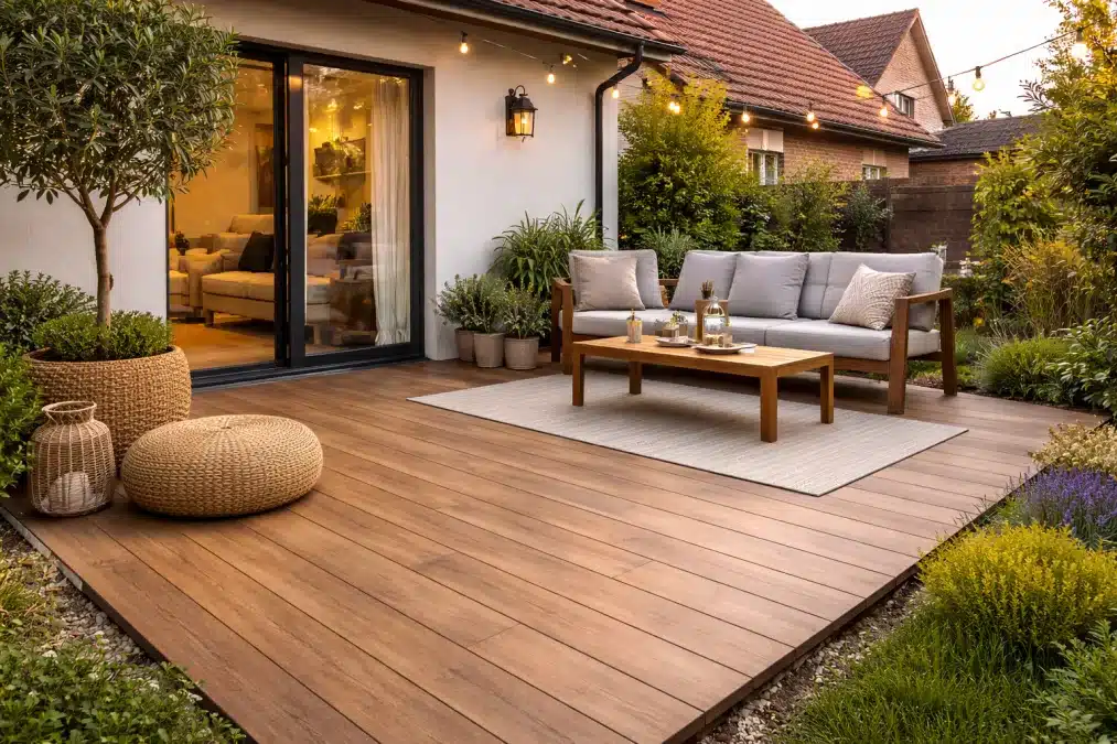 Cómo poner suelo exterior sobre tierra sin cemento (y cuándo elegir suelo vinílico)